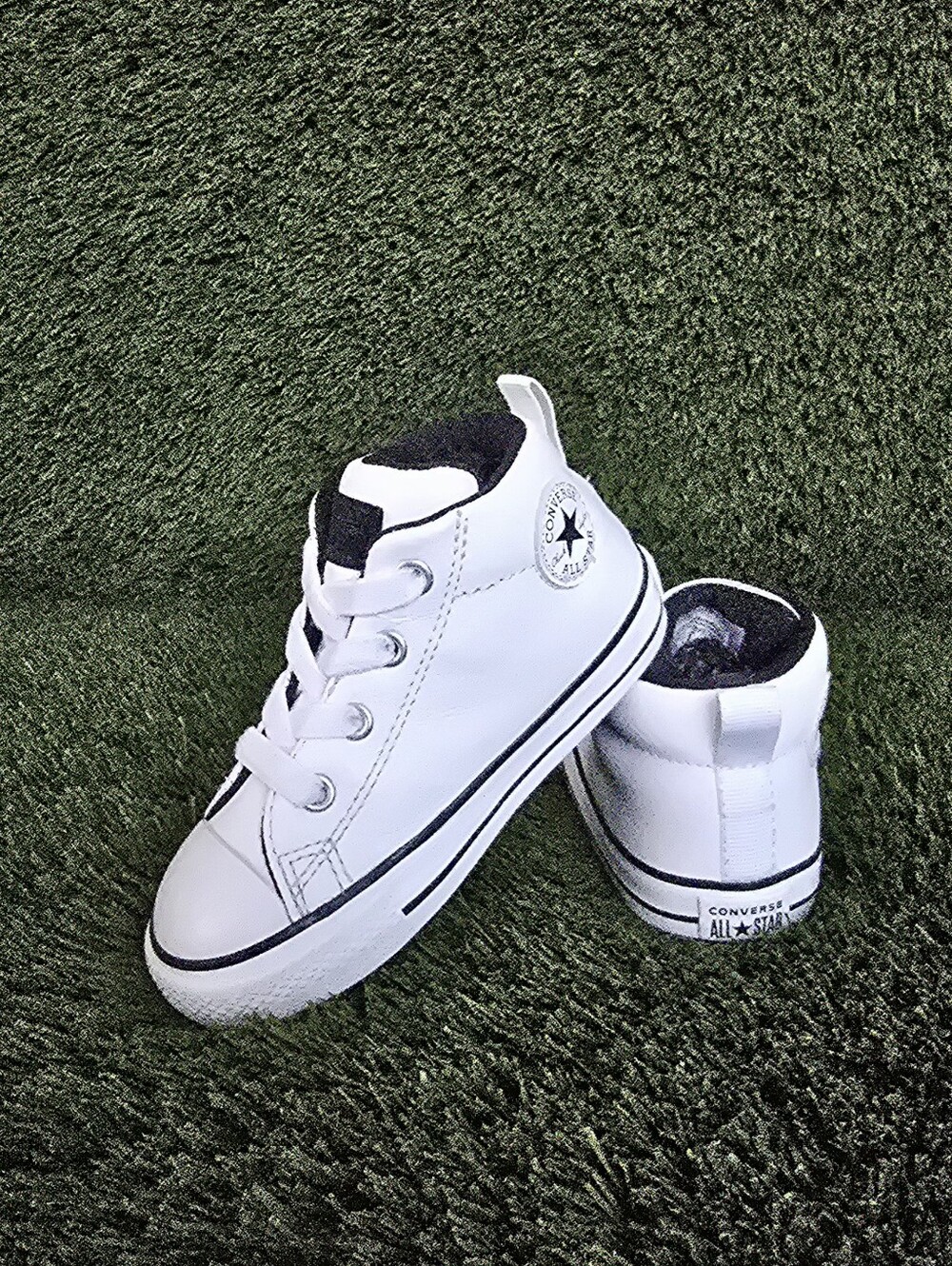 Converse All Star Mid Tops Leather Sneakers